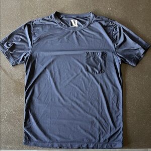 Vuori Dark Blue Short Sleeve Tee with Pocket